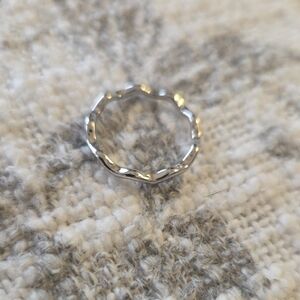 NIB • Elegant Silver-Toned Ring